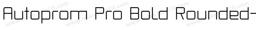 Autoprom Pro Bold Rounded字体转换